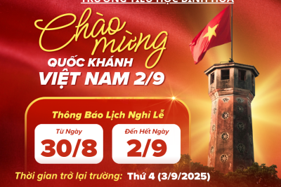 Thông báo Nghỉ lễ Quốc khánh 2/9/2025