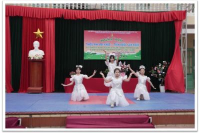 SÔI NỔI NGÀY HỘI “THIẾU NHI VUI KHỎE – TIẾN BƯỚC LÊN ĐOÀN” TẠI TRƯỜNG TIỂU HỌC BÌNH HÒA