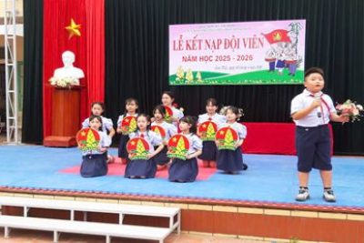 Lễ kết nạp Đội viên năm học 2025-2026
